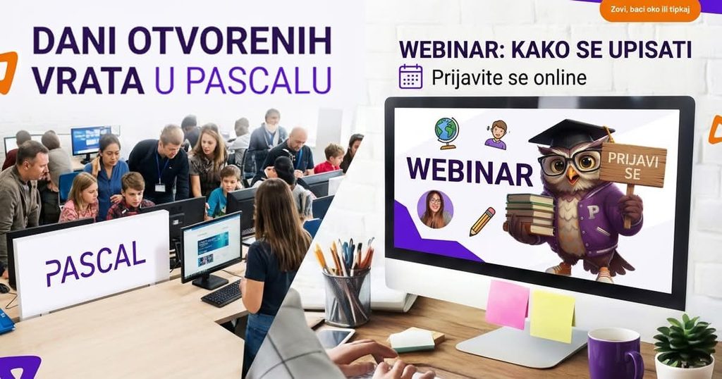 Dan otvorenih vrata i webinar u Pascalu – pripreme za državnu maturu